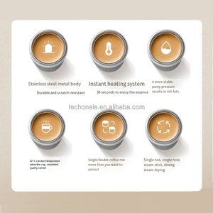 Máquina de Café ZILONG de Doble Caldera, Multi-Funcional con Molienda de Granos Concentrada, <span class=keywords><strong>Cafetera</strong></span> Espresso a Presión para RV - Product Image 4