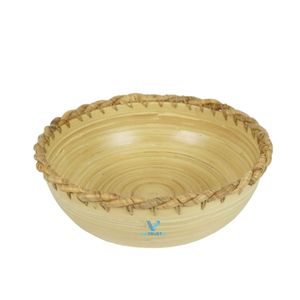 Plateau de service en bambou fait main, écologique, de qualité commerciale, en bois naturel, idéal pour la cuisine, la table basse et la décoration intérieure - Vente chaude - Product Image 4