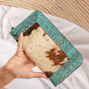 High Quality Women's Genuine Leather Clutch <b>Bag</b> and Wallet Fashionable <b>Long</b> Design with Landscape Pattern Women's Purse - Product Image 1