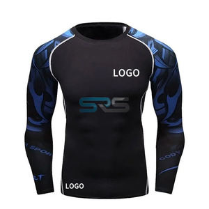 เสื้อแรชการ์ดผู้ชายคุณภาพสูง - แบบไม่มีแขน/แขนยาว สวมใส่สบาย ระบายอากาศได้ดี ปรับแต่งได้ ป้องกันแบคทีเรีย แห้งเร็ว ประสิทธิภาพสูง - Product Image 1