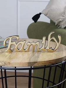 Letrero Decorativo Elegante con Palabras para la Familia, Adorno Decorativo para la Sala de Estar, Decoración del Hogar - Product Image 5