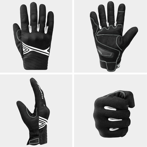 Gants de moto personnalisables avec paume et doigts en mousse, absorbant efficacement les chocs et la saleté. - Product Image 2