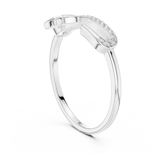 Anillo de Diamantes Cultivados en Laboratorio a Precio Accesible para Mujer, Oro Blanco de 18 Quilates con Baño de Rodio, Corte Brillante, para Compromiso, Boda, Regalo, Glamuroso - Product Image 2