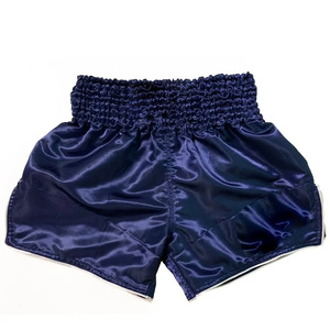 Men's Muay Thai Shorts Solid Color Satin High Waist Elastic Breathable Quick Dry Customized 220g Sporty - Product Image 1