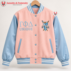 Cardigan en tricot pour femme Gamma Phi Delta Sorority, style décontracté, imprimé floral, 100% polyester - Product Image 3