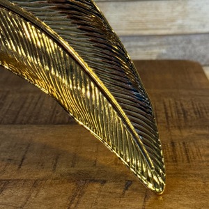 Plato grande de hoja de oro para exhibir, servir y regalar, bandeja decorativa para mesa de café y decoración del hogar, procedente de la India. - Product Image 4