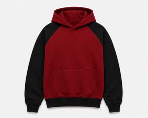 Conjunto de Sudadera con Capucha y Pantalones Deportivos al por Mayor, Bicolor, 100% Algodón, Chándal para Hombre con Bolsillo Canguro, Traje Deportivo de Invierno para Gimnasio - Product Image 3