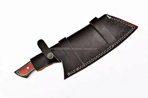 Couteau de chef artisanal à forte adhérence, écologique, en acier Damas à haute teneur en carbone avec manche en bois de rose pour le camping et la chasse - Product Image 3