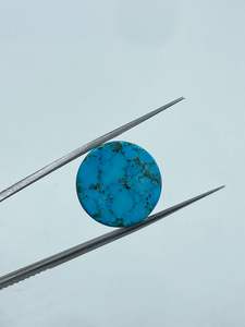 Turquoise bleue naturelle ronde 20 mm CTS-23.85 pour pendentif, pierre brute, approvisionnement en vrac d'Inde, exportateur à prix imbattable - Product Image 6