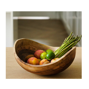 Bols à pâte en bois faits à la main, écologiques, vente en gros, grands bols de mélange, bols multi-usages pour salades de fruits, pour le stockage des aliments dans la cuisine - Product Image 3