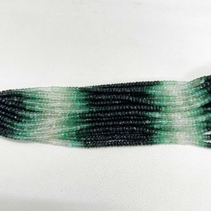 2mm 3mm 4mm เงาธรรมชาติ ombian Ombre มรกตเหลี่ยมเพชรพลอยลูกปัดอัญมณีสำหรับทำเครื่องประดับขายส่ง - Product Image 3