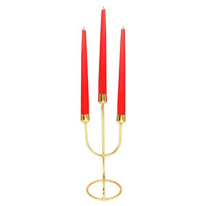 Élégant chandelier en fer doré pour mariages et fêtes, décoration de table moderne et classique pour la maison - Product Image 5