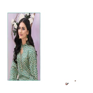 Camisa de lino de producto de Venta caliente impresa digital con pantalón de lino última colección ropa india y pakistaní de Tawakkal - Product Image 2
