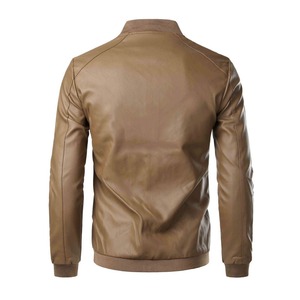 Veste en cuir personnalisée avec logo pour hommes, prix abordable, veste en cuir grande taille pour hommes - Product Image 2