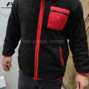 Best Arrival OEM Service Shearling <b>Zip</b> <b>Up</b> <b>Jacket</b> for Men and Women Quick Dry Breathable Down <b>Jacket</b> Comfortable Low MOQ <b>Jacket</b> - Product Image 3