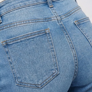 Shorts de Mezclilla para Mujer, Cintura Media, Corte Recto, Ajustados, Transpirables, Lavados, Casuales, Formales, de Verano, Color Personalizado, Estilo Moderno - Product Image 5