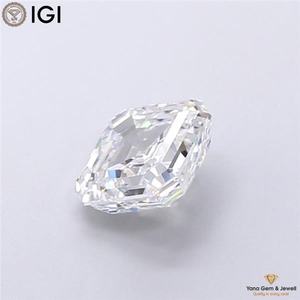 Diamante Cultivado en Laboratorio CVD de 1.01 Quilates, Corte Asscher, con Certificado IGI, Color D, Claridad VS1, para Anillo Solitario Moderno Personalizado - Product Image 5