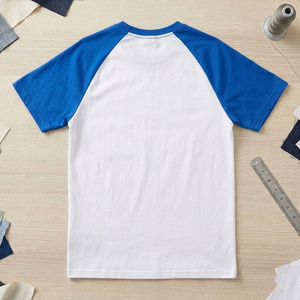 T-shirt raglan personnalisé pour homme, tee-shirt de baseball bicolore à manches courtes, logo personnalisé, t-shirts d'équipe - Product Image 3
