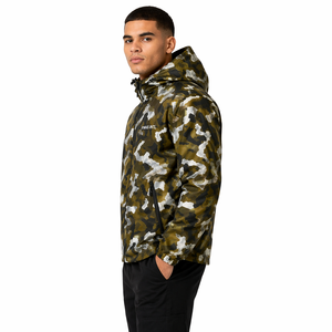 Men's Camo Casual Polyester Zip Jacket Lightweight Hooded Outerwear Streetwear Y2K Private <b>Label</b> Factory Supplier men's jackets - Product Image 2