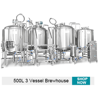Équipement de brassage de bière avancé en acier inoxydable 1000L 20HL 30BBL avec pompe PLC et chauffage à la vapeur pour brasserie commerciale
