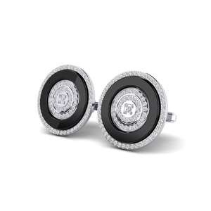 Boutons de manchette pour homme en or 9 carats de qualité supérieure, design classique de joaillerie fine pour mariages, réunions d'affaires, événements formels et fêtes - Product Image 2