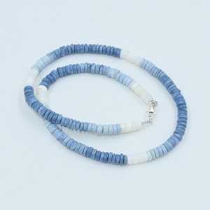 Natural Blue <b>Opal</b> Smooth Heishi Tyre Gemstone Choker <b>Necklace</b> 6mm <b>Opal</b> Jewelry For Women Blue <b>Opal</b> <b>Necklace</b> Wholesale Price Bulk - Product Image 6