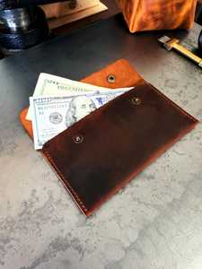 Portefeuille en cuir élégant et classique, pochette longue portable, porte-monnaie vintage, porte-cartes premium pour espèces - Product Image 4