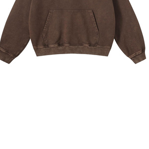 เสื้อฮู้ดดี้ปักลายสีดำแบบย้อมกรด สไตล์สตรีทแฟชั่น ทรงโอเวอร์ไซส์ ผ้าฝ้าย 100% รับผลิตแบบ OEM ODM - Product Image 2