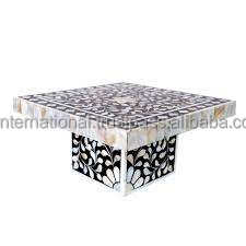 Support à gâteau en incrustation d'os support à dessert à un niveau/plateau à gâteau pour produit de vente chaud de taille moyenne de forme carrée - Product Image 5