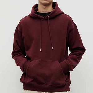 Premium 100% Cotton Fleece Hoodie for Men Loose Fit Pullover hooded with Collar Heavyweight <b>Sweatshirt</b> for Winter - Product Image 3