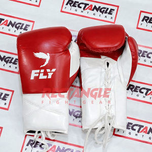 Nouveaux gants de boxe de compétition Fly Premium X Line à lacets en vente, gants de Muay Thai de haute qualité en cuir de vache véritable - Product Image 2
