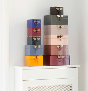 Beautiful Eco-Friendly Decorative Jewelry Storage Box Modern Gift for Home and <b>Vanity</b> Plain Lacquer Box Vietnam - Product Image 4