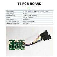Cerradura Inteligente para Hotel con Teclado y Control por Aplicación WiFi, Material de Aleación de Zinc para Puertas de Madera/Latón, Almacenamiento en la Nube, Modelo TTlock TTHotel
