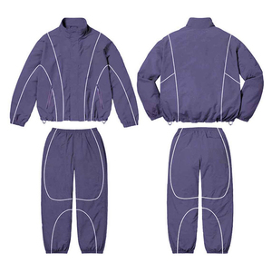 Custom Men's Tracksuit Windbreaker Outfits Nylon Set Suit Sport Jacket Track Zip up <b>Wind</b> <b>Breaker</b> Tracksuits for Men - Product Image 3