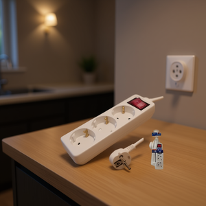 Multiprise 3 prises avec interrupteur 1,5 m pour appareils électroménagers - Interconnexion de base - Product Image 2