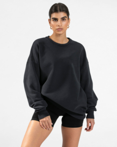 Custom Blank Unisex Men Women High Quality 260 GSM 100% Premium Cotton Long Sleeve Crew Neck Sweatshirts - Product Image 3