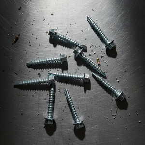 Vis autoperceuses à tête hexagonale, classes 4.8 et 6.8, filetage grossier, acier au carbone zingué, normes DIN/ANSI, marque PDC - Product Image 1