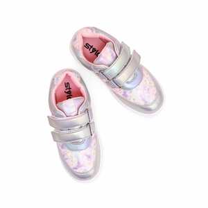 Zapatillas Deportivas Casuales Plateadas para Niña - Product Image 1