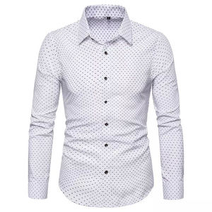 Camisas Blancas de Trabajo para Hombre, Camisas de Vestir de Manga Larga para Oficina, Camisas de Vestir Casuales Elegantes para Hombre, Estilo Ejecutivo - Product Image 2