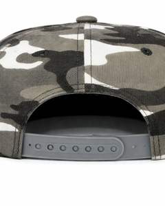 Gorra Snapback Personalizada con Visera Plana, Camuflaje Gris y Blanco, Ajustable, de Algodón, Estilo Béisbol, Unisex, Moda Urbana Casual, Venta al Por Mayor - Product Image 6