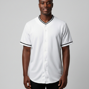 Maillot de baseball unisexe OEM, haute qualité, vêtements de sport, logo personnalisé, respirant, coupe classique, 100% polyester, nouveau design - Product Image 5