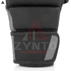 Gants de MMA professionnels en cuir PU pour hommes, demi-doigts, grandes tailles, pour l'entraînement de boxe – Prix direct usine - Product Image 5