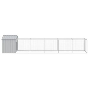 Jaula Grande y Resistente para Pollos, Fabricada en Acero Galvanizado Color Gris Claro - Product Image 4