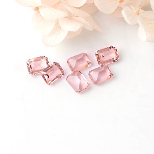 Morganite rose naturelle octogonale utilisée pour la fabrication de bijoux, disponible en gros et sur mesure, morganite rose de haute qualité - Product Image 2