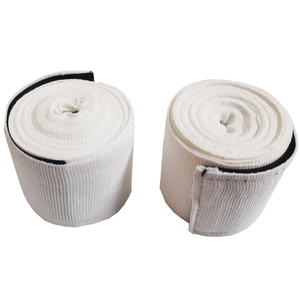 Cotton Durable Boxing Hand <b>Wraps</b> White <b>Black</b> Comfortable Fit All Seasons Training Use - Product Image 5