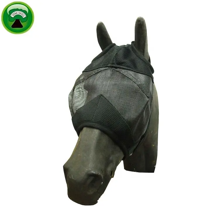 3 colors PVC Net flymask for horse with o ears