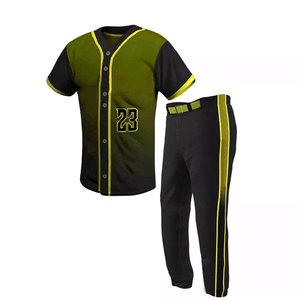 Tenue de baseball personnalisée de style actuel très demandée, kit de haute qualité 100 % polyester respirant à séchage rapide, manches courtes SPORTS - Product Image 2