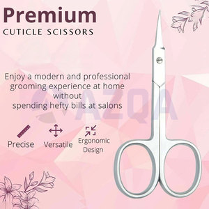 Tijeras de Cutícula de Acero Inoxidable de Primera Calidad con Hojas de Punta Fina para el Cuidado Profesional de la Manicura - Product Image 5