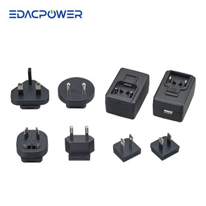 9V 12V 6W 0.66A MAX. IEC60601 & 2xMOPP EM1005BVRT Medical AC/<b>DC</b> Interchangeable Power <b>Adapters</b> for Medical Use - Product Image 2