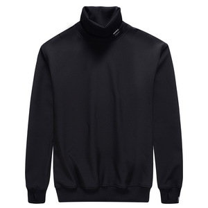 Men's Light Blue <b>Turtleneck</b> Pullover <b>Sweater</b> Solid Color Knitted Long Sleeve Autumn Wear - Product Image 5